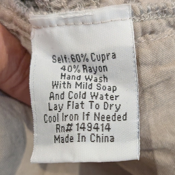 Johnny Was Gray Embroidered Jogger Pants Cupra Rayon Small - Picture 10 of 16